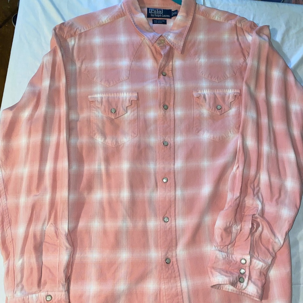 Pink Polo Ralph Lauren button up shirt